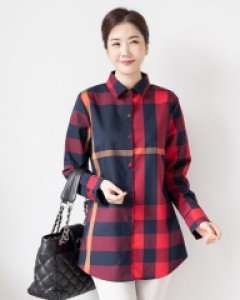 엔체크 A라인 남방 [네이비]