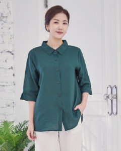 라온 인견 남방 [그린]