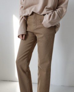 [무료배송] 라운드 베이직 스트레이트핏 팬츠 (4colors)