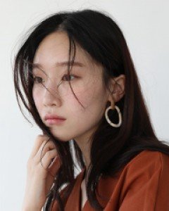 브라이트 마블 컬러 드롭 이어링