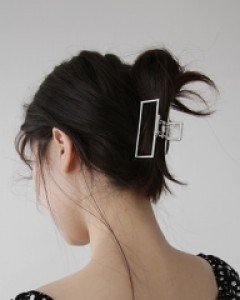 Simple line hair clips (2colors)