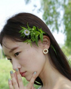 무쓰 마블 라운드 이어링