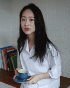 플라이 오픈 넥 블라우스 (2 color)