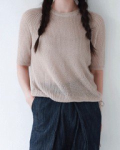 베이직 스트링 니트 반팔 (3 color)