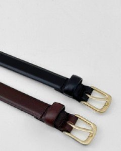 [무료배송] 골드 스퀘어 버클 벨트  (2 color)