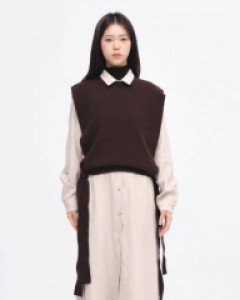 [무료배송] 사이드 리본 조끼 #53