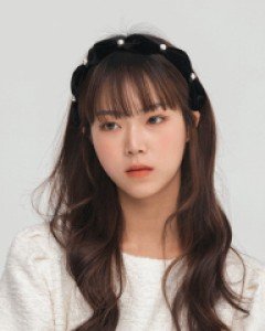 [무료배송] 벨벳 진주 퍼프 머리띠