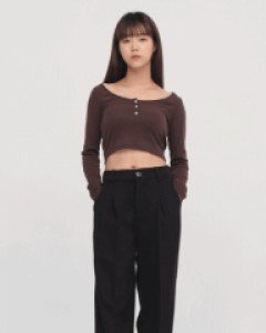 [무료배송] 와이드 핀턱 밴딩 팬츠 #1126o203