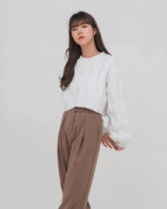 [무료배송] 사이드 버튼 클로징 베이직 슬랙스 (2 color)