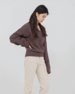 [무료배송] 세미 와이드 일자핏 피치 기모 팬츠 (4 color)