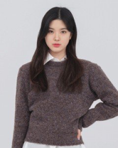 [무료배송] 믹스 컬러 라운드 도톰 울 니트 (4 color)