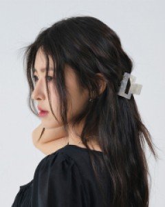 [무료배송] 패턴 하프 집게핀 U2804 (4 color)