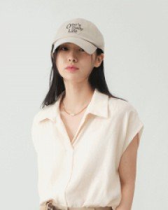 [무료배송] 린넨 프렌치 슬리브 브이넥 블라우스 U1705 (3 color)