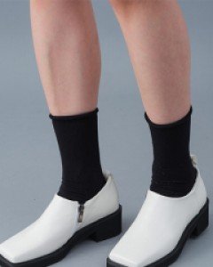 [무료배송] 사이드 지퍼 로우 로퍼 U2605 (2 color)