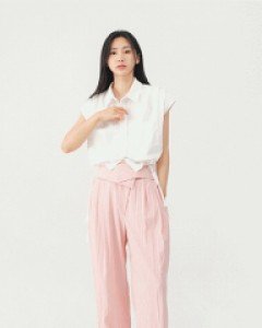 [무료배송] 나일론 롤 다운 와이드 슬랙스 U1406