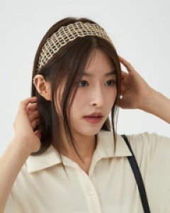 [무료배송] 라탄 뜨게 헤어밴드 U3006