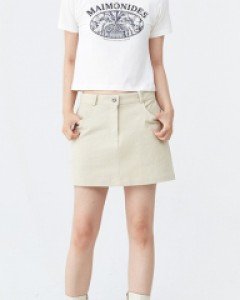 [무료배송] 코튼 로우라이즈 미니 스커트 U1407 (4 color)