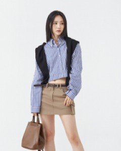[무료배송] 로우라이즈 포켓 카고 미니 스커트 U2607 (3 color)