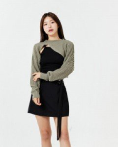 [무료배송] 벨트 더블 스트랩 미니 스커트 U2508