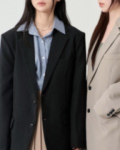 [무료배송] 베이직 핏 이너 포켓 블레이저 자켓 U2908