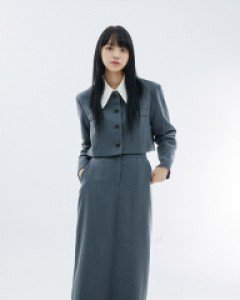 [무료배송] 심플 핏 H라인 롱 스커트 U1609