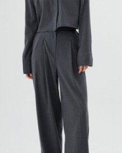 [무료배송] 기모 스티치 셋업 핀턱 슬랙스 U2710