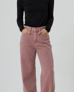 [무료배송] 피그먼트 컬러 기모 스트레이트 팬츠 U2411