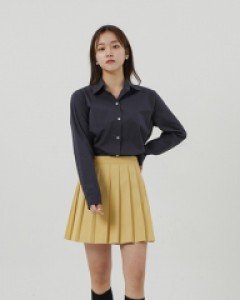 [무료배송] 베르 랩 플리츠 미니 스커트 U1201