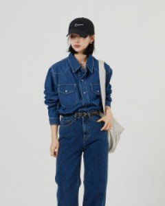 [무료배송] 코스 매트 인디고 데님 팬츠 U0302