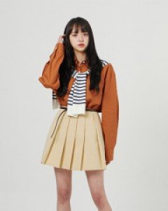 [무료배송] 슬럽 빅 플리츠 스커트 U2102