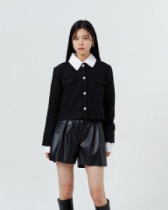 [무료배송] 로건 레더 핀턱 하프 팬츠 UA0903