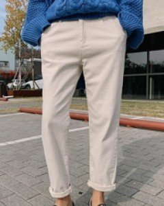 Lyle raised banding exhaust pants