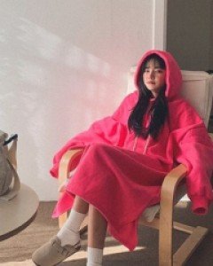 Heve Yang Raised Hooded Long One Piece