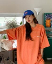 Water Printing Smile T-shirt