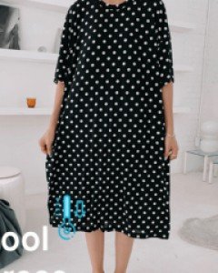 dot cool boxy long dress