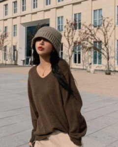 Herashi V neck knit