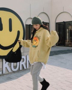 Smile Pig Raised Hoodie
