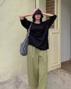 Barbell Puff Basic Short T shirts