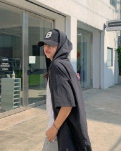 Shaka short sleeve hood windshield