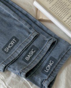 Tencel Cool Denim Baggy Banding Pants (Short/Basic/Longver)