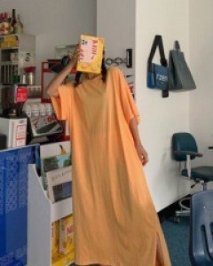 Slough Simple Pocket Long Dress