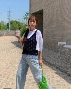 Rookie Cool Pintuck Denim Wide Pants