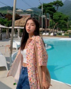 Mix Flower Short Sleeve Shirt