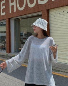 Pore Linen Im Knit Tee