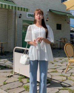 Fine Shirring Blouse