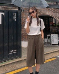 Vincent Slacks Half Banding Pants