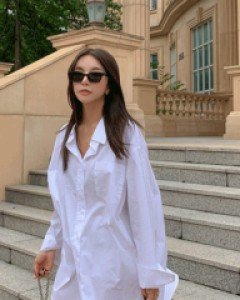 croissant fit long shirt