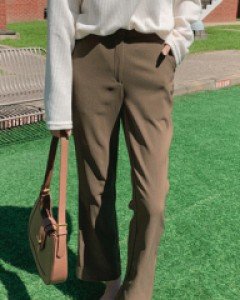 Lizard Banding Boots Cut Slacks (Short/Basic/Long)