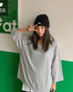 Poing V-neck three-quarter Man to man