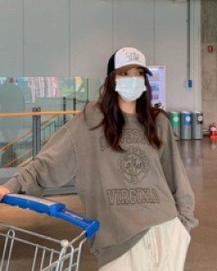 [Unisex] Virginia Embroidery Pig Man to Man